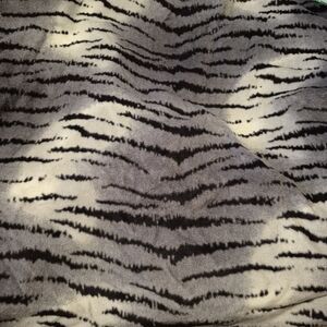 Fleece fitted Crib or toddler bed sheet, New 2 tone gray and black animal print